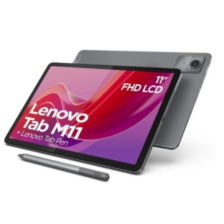 Tablet Lenovo Tab M11, 128 GB, Luna Grey, 11" WUXGA, 4 GB RAM, MediaTek Helio G88, Android, Incluye Pen