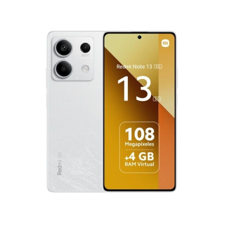 Xiaomi Redmi Note 13 5G, Blanco, 256GB, 8GB RAM, 6.67" AMOLED FHD+, MediaTek Dimensity 6080, 5000 mAh