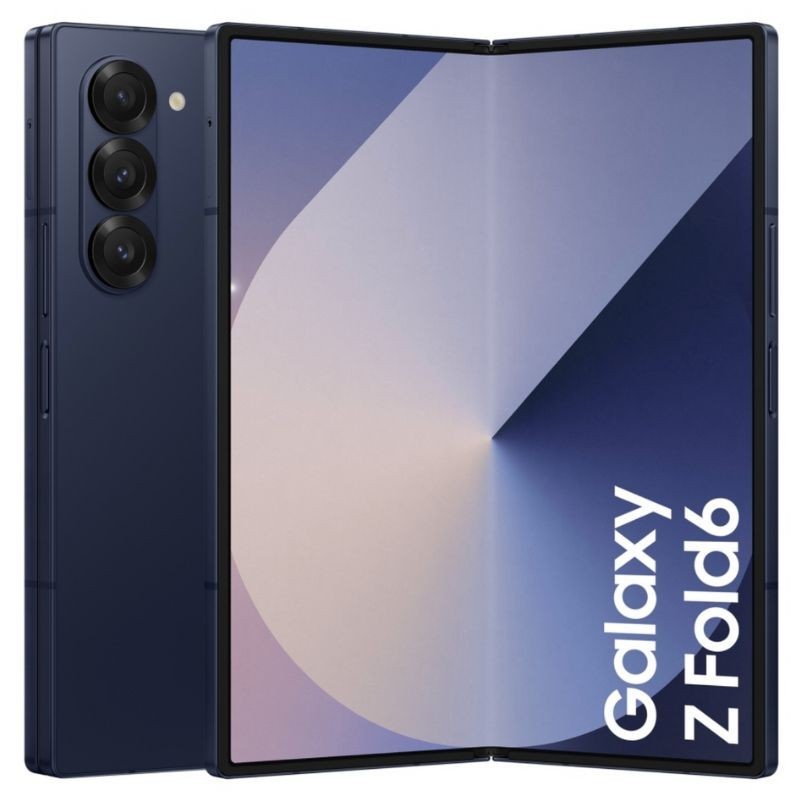 Samsung Galaxy Z Fold6 5G, 256GB, 12GB RAM, Azul Oscuro, 7.6" QXGA+, Plegable, Qualcomm Snapdragon, 4400 mAh, Android 14