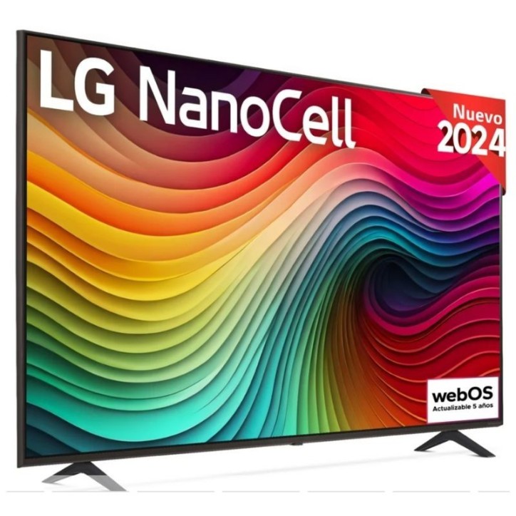 LG 55" 55NANO82T6B, UHD 4K, Procesador Inteligente 4K α5 Gen7, Smart TV