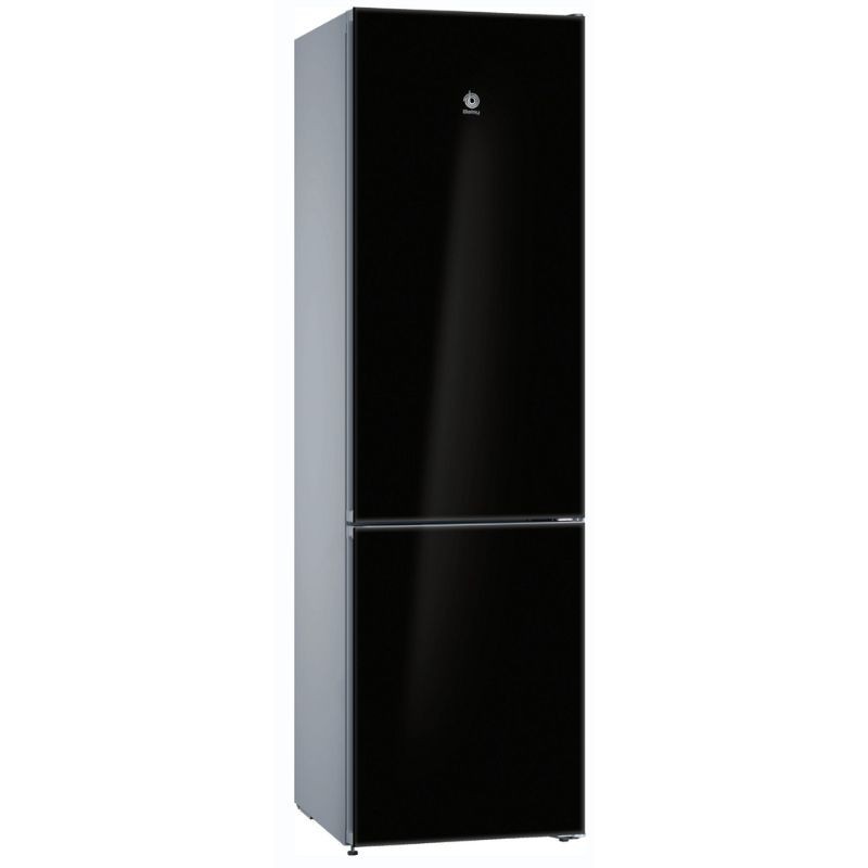 Frigo combi Balay 3KFD765NI Cristal, No Frost, 203 cm, 368 l, Cajón ExtraFresh, Negro