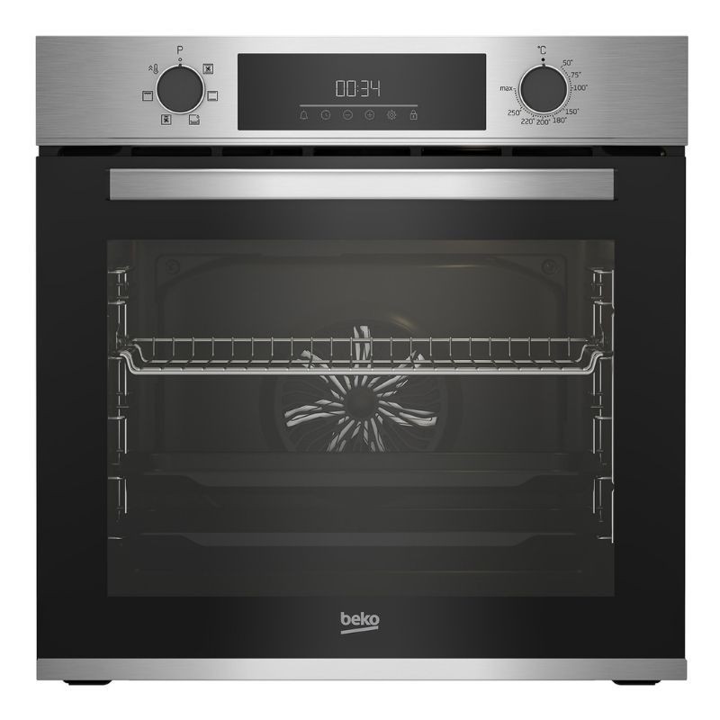 Horno Balay 3HB1000X0, 60 cm, 71 L, 5 funciones, Puerta abatible, A, Inox