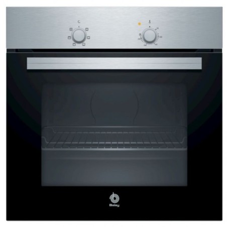 Horno Balay 3HB1000X0, 60 cm, 71 L, 5 funciones, Puerta abatible, A, Inox